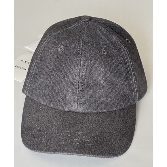 Bottega Veneta Printed Leather Baseball Cap Gray Hat M (58 cm) 739329 NWT $950 main image 4